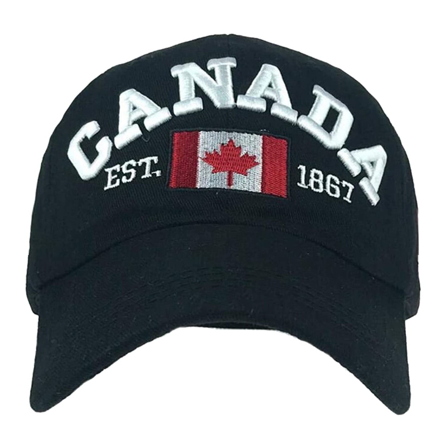 Black Color : Canada Flag Cap for Men & Women