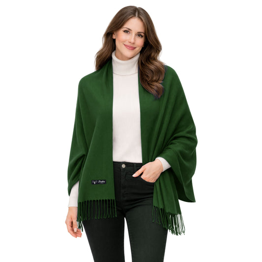 Dark Green Color : Cashmere Scarf Solid