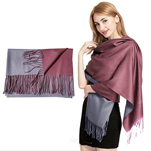 Cashmere Scarf Reversible Colors