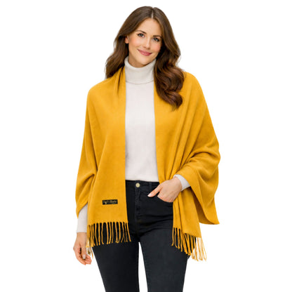 Mustard Color : Cashmere Scarf Solid