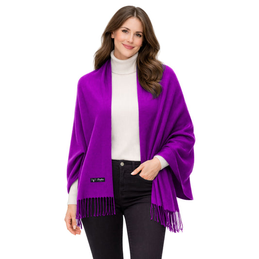 Purple Color : Cashmere Scarf Solid