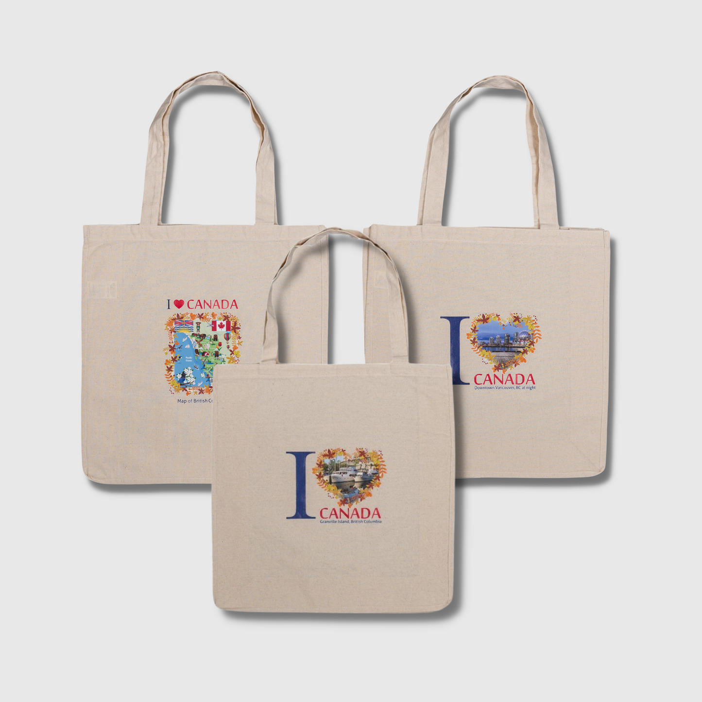 Eco-Friendly Cotton Tote Bags - Canada Collection