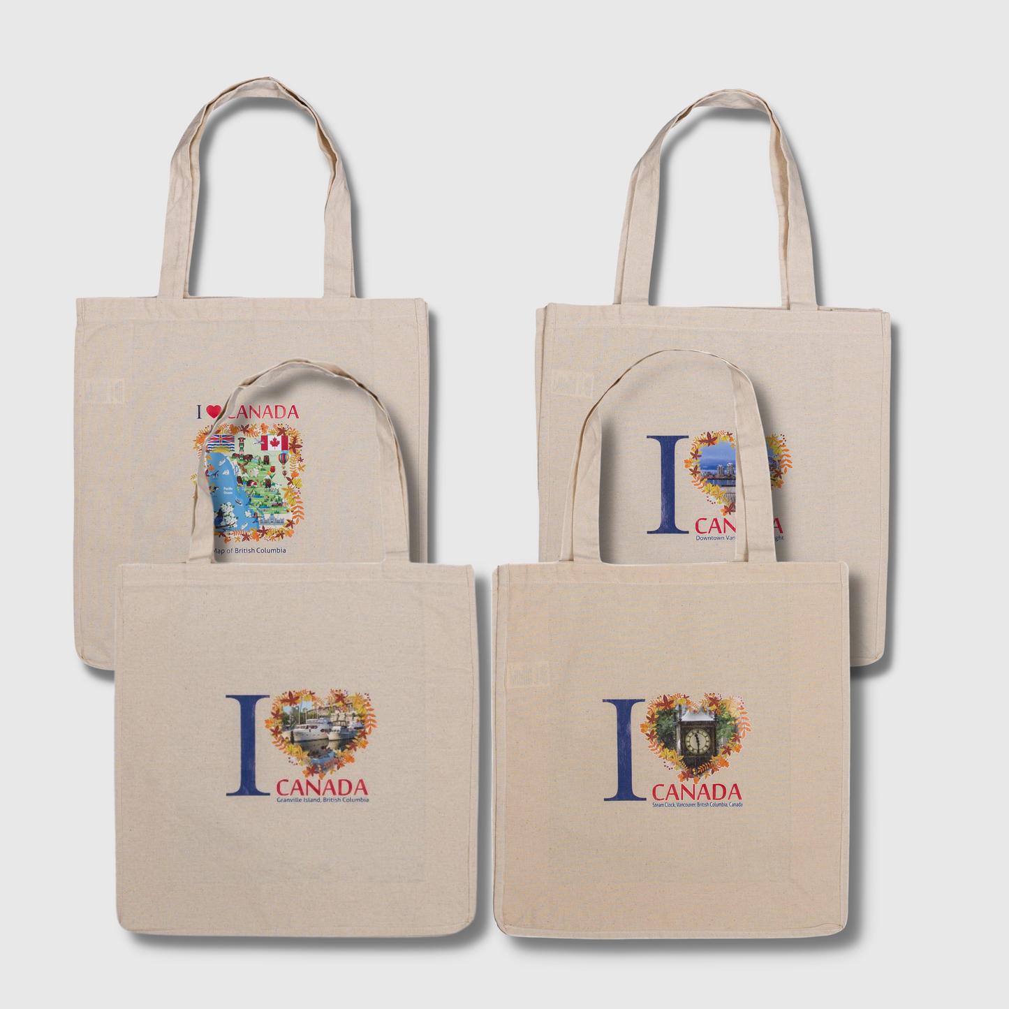 Eco-Friendly Cotton Tote Bags - Canada Collection – Painted Hills Souvenirs