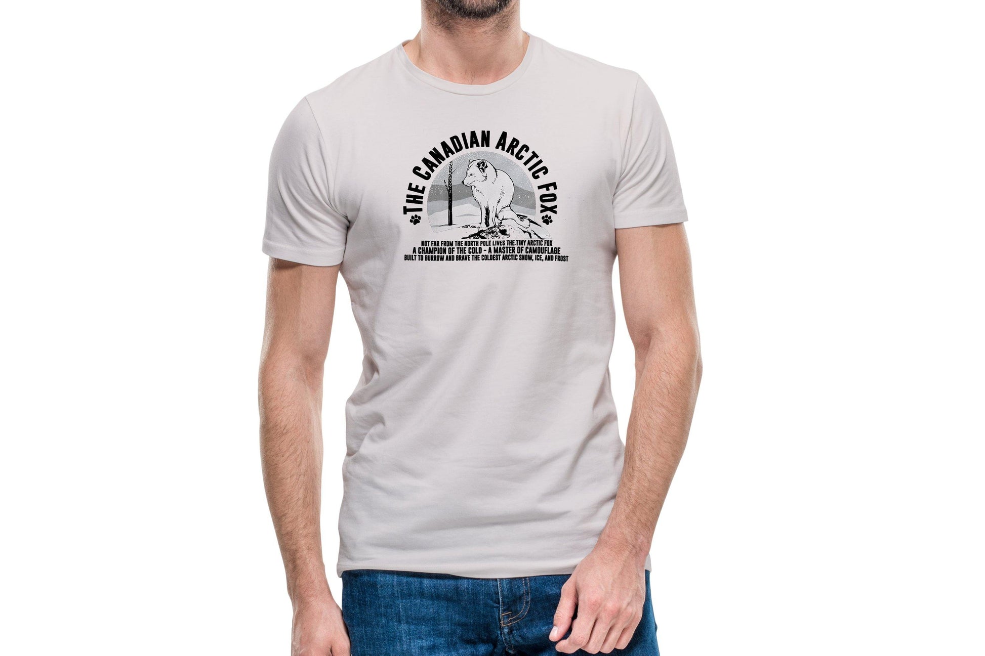 T Shirts- Arctic Fox in its natural Habitat- 2 T-shirt pack - Painted Hills Souvenirs